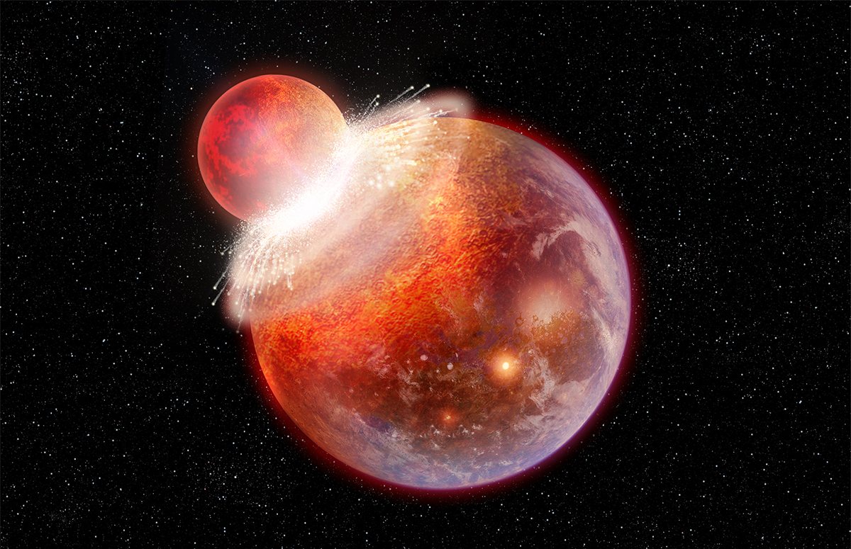 Rare Meteorite Hints at Ancient Planetary Collision in Our Solar System