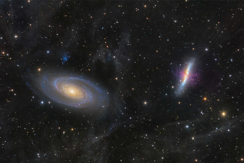 Cosmic Neighbours: Beauty and the Beast © Yijing Zhu and Xinghan Yang