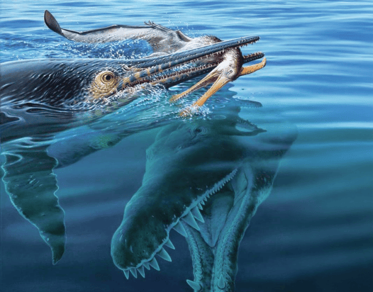 This Ichthyosaur Chomped a Pterosaur—Then Got Chomped by Something Bigger
