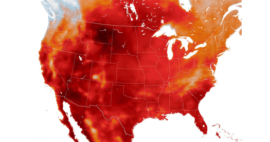 NASA Satellite Map Shows Stifling Heat Dome Squatting Over the United States