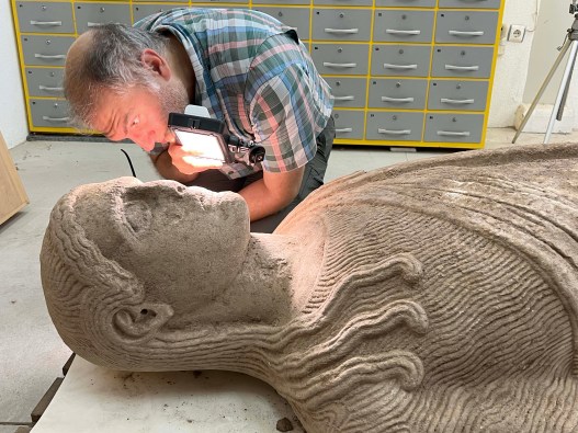 Archaeologists Just Found a Fascinating Ancient Statue—Used as a Paving Stone in a Roman Road