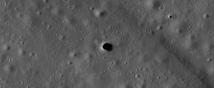 This Dark Spot on the Moon Might Be a Giant Lunar Cave