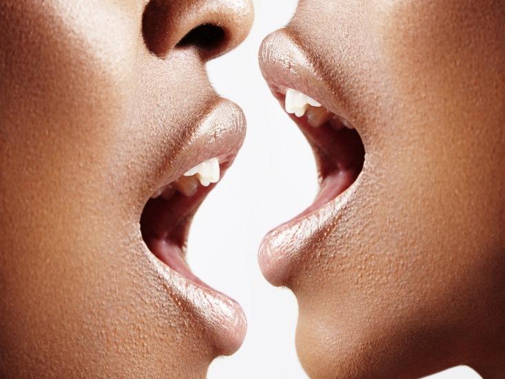 af am woman mouth