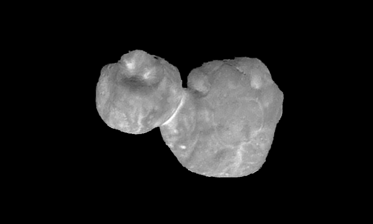 An image of Kuiper Belt object 2014 MU69.