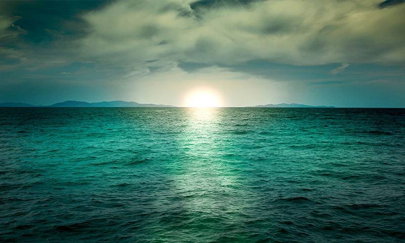Green Oceans Helped Early Bacteria Harvest Light